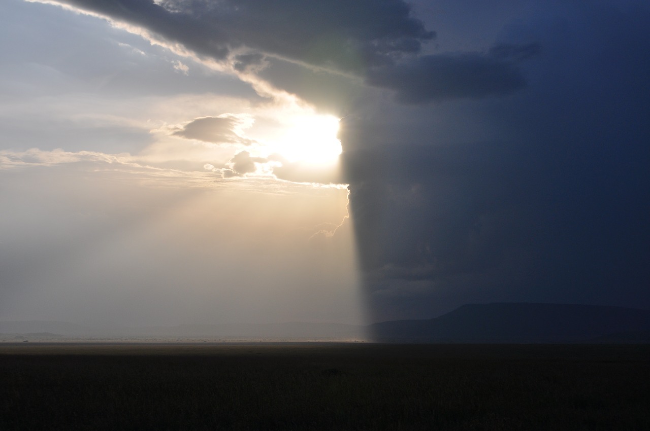 landscape sunlight rain free photo