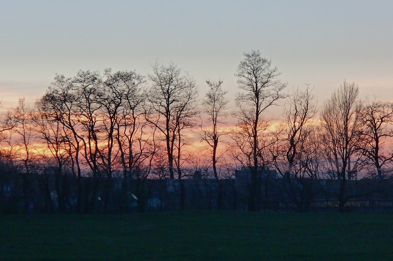 landscape sunset sun free photo