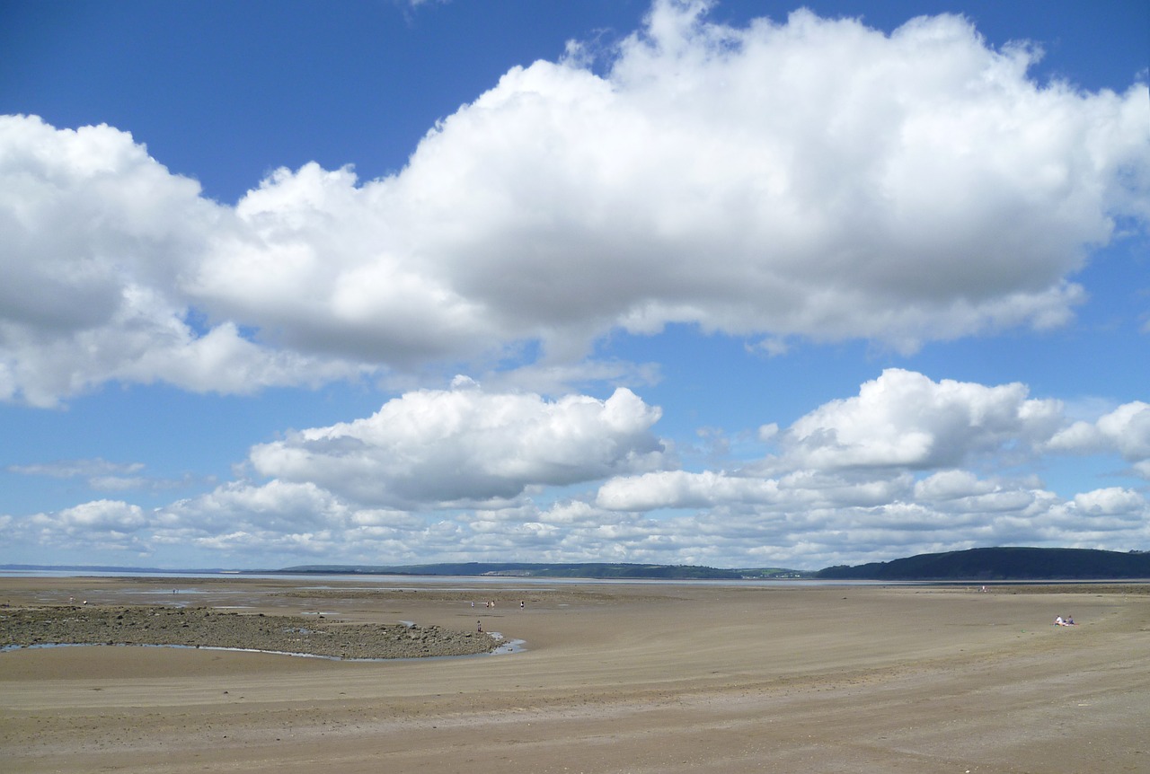 landscape clouds beach free photo