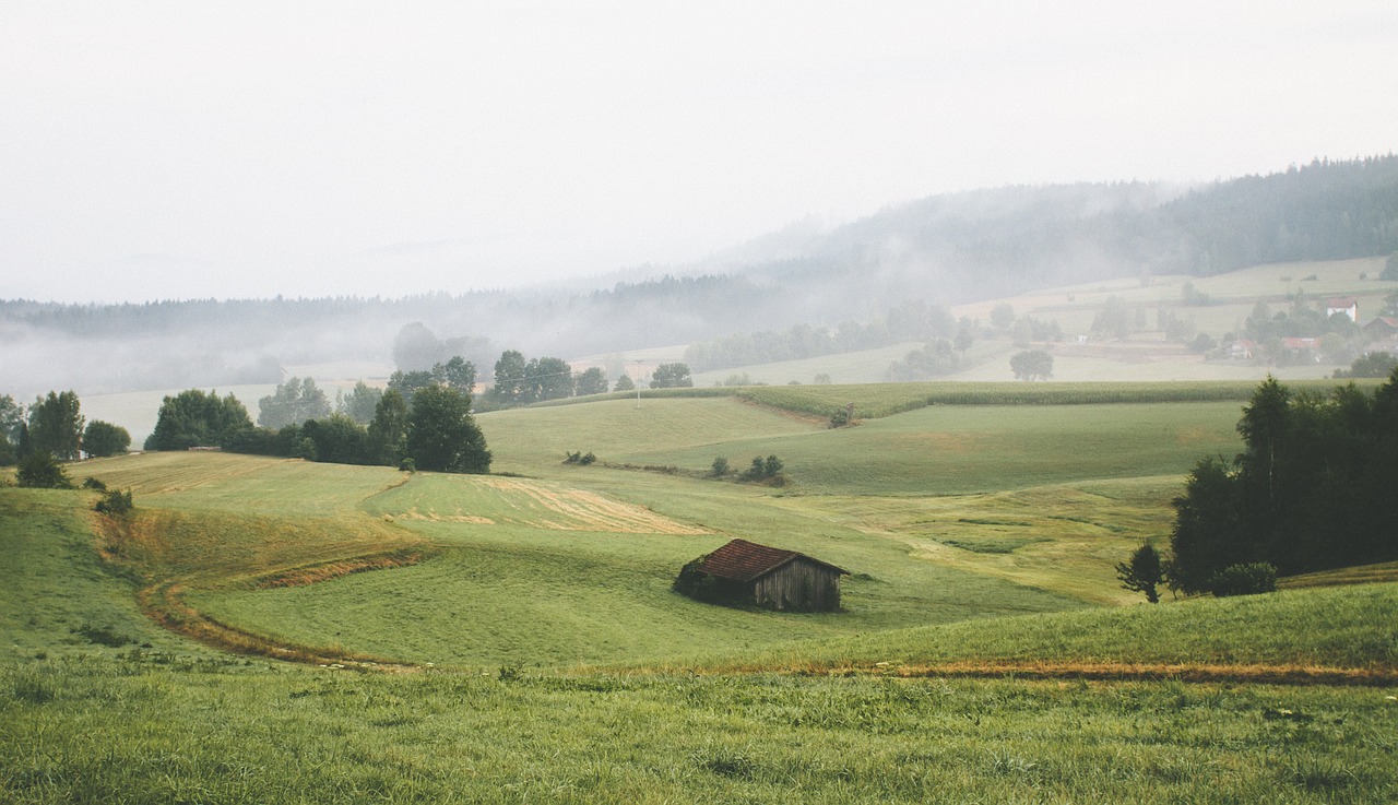 landscape hills rural free photo