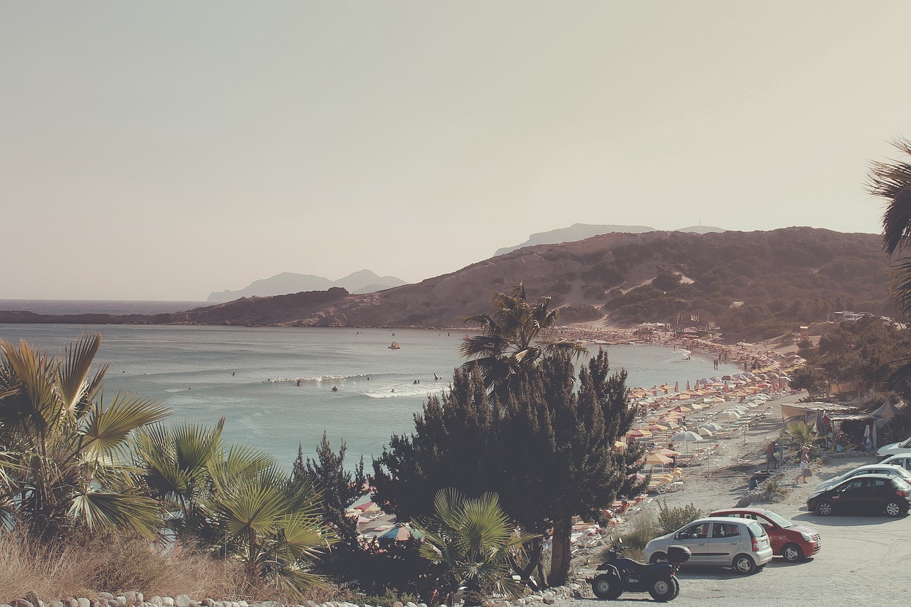 landscape mountains beach free photo