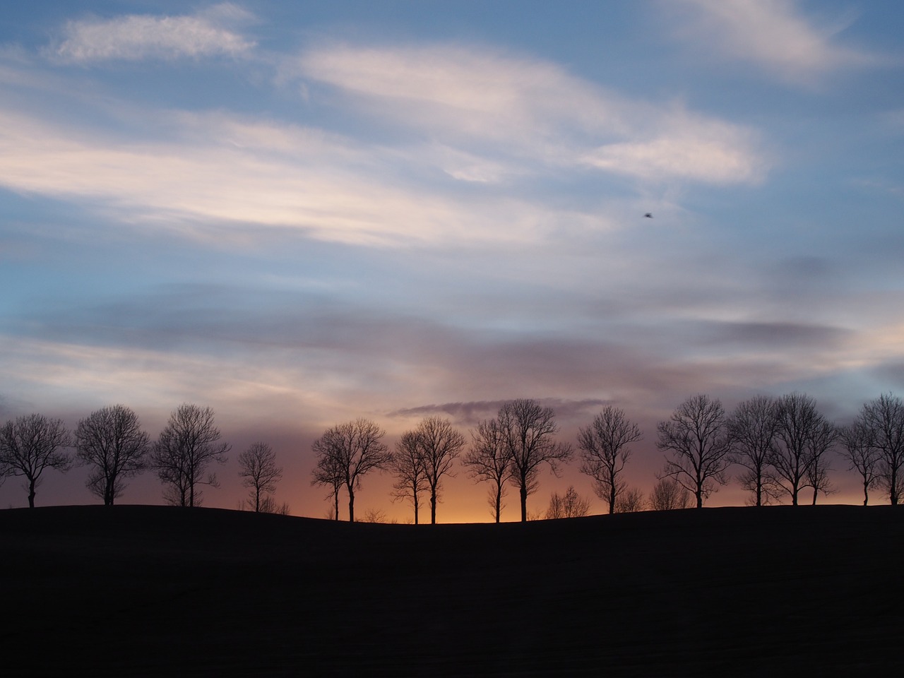 landscape sunset dusk free photo