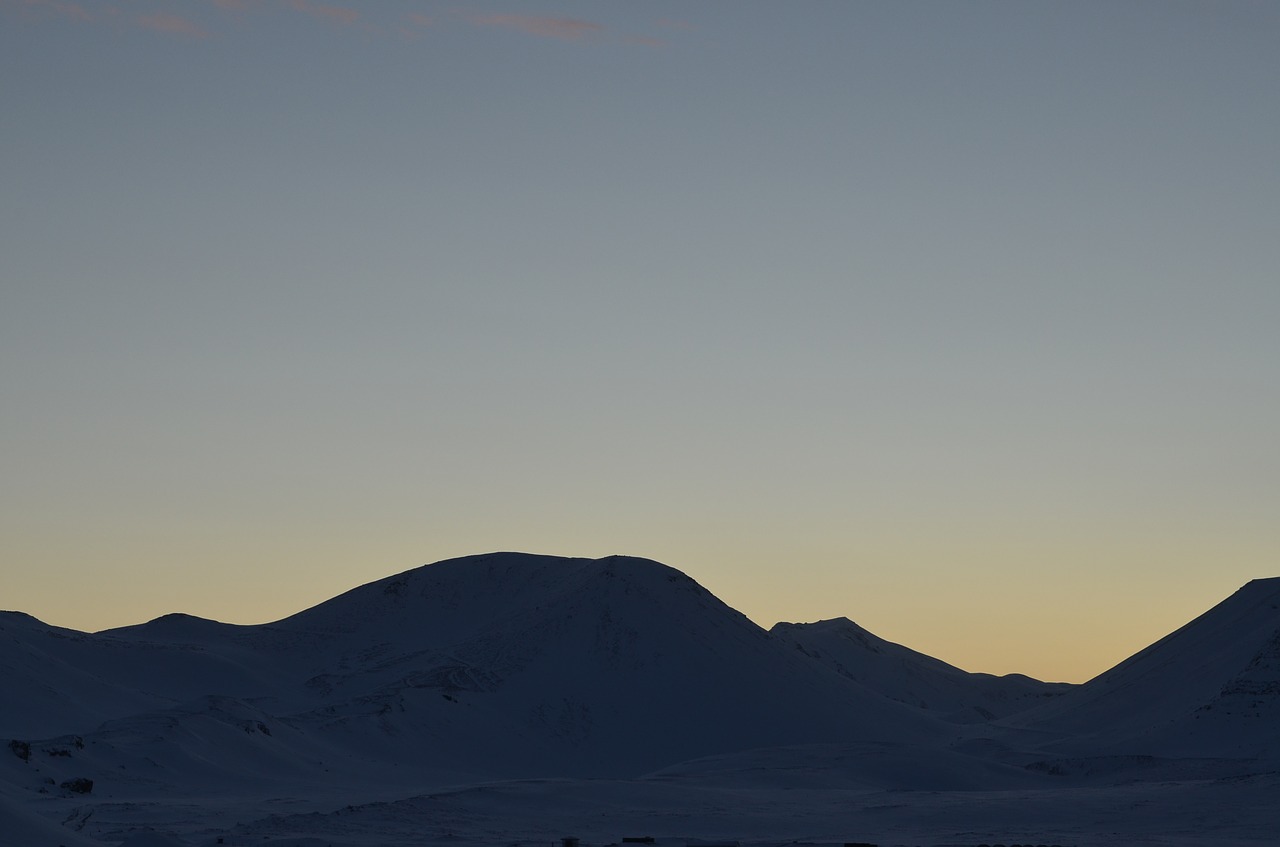 landscape mountains silhouette free photo