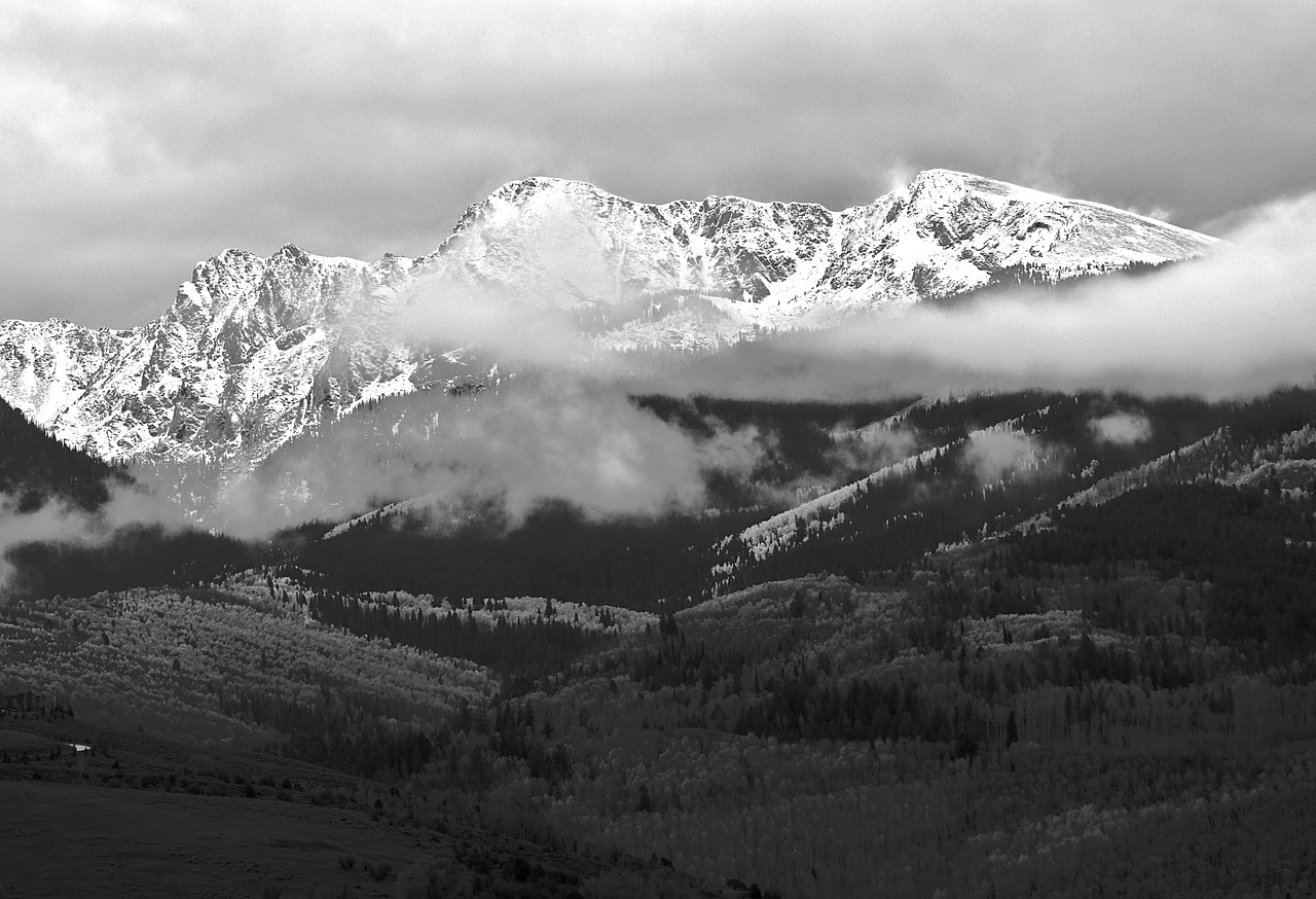 landscape mountains snow free photo