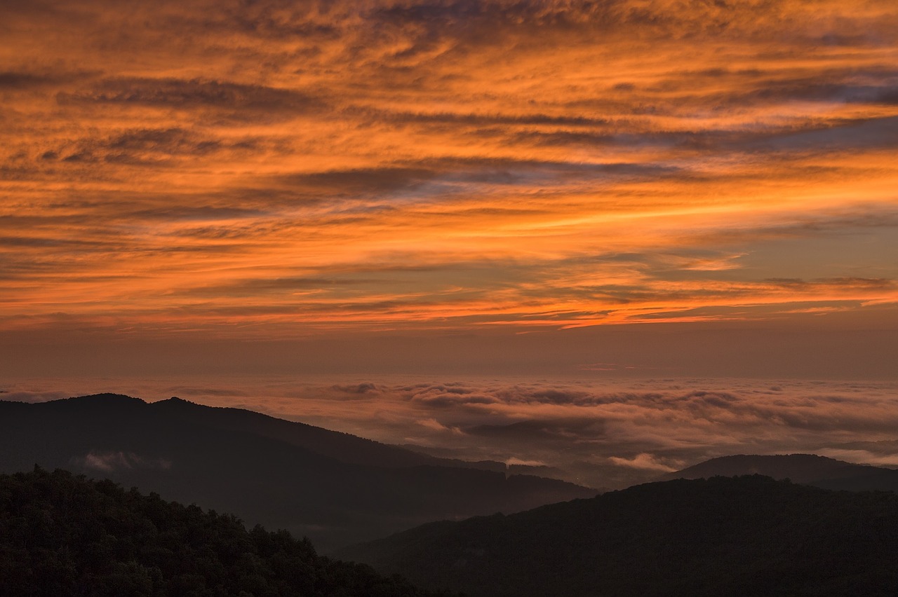 landscape scenic sunset free photo