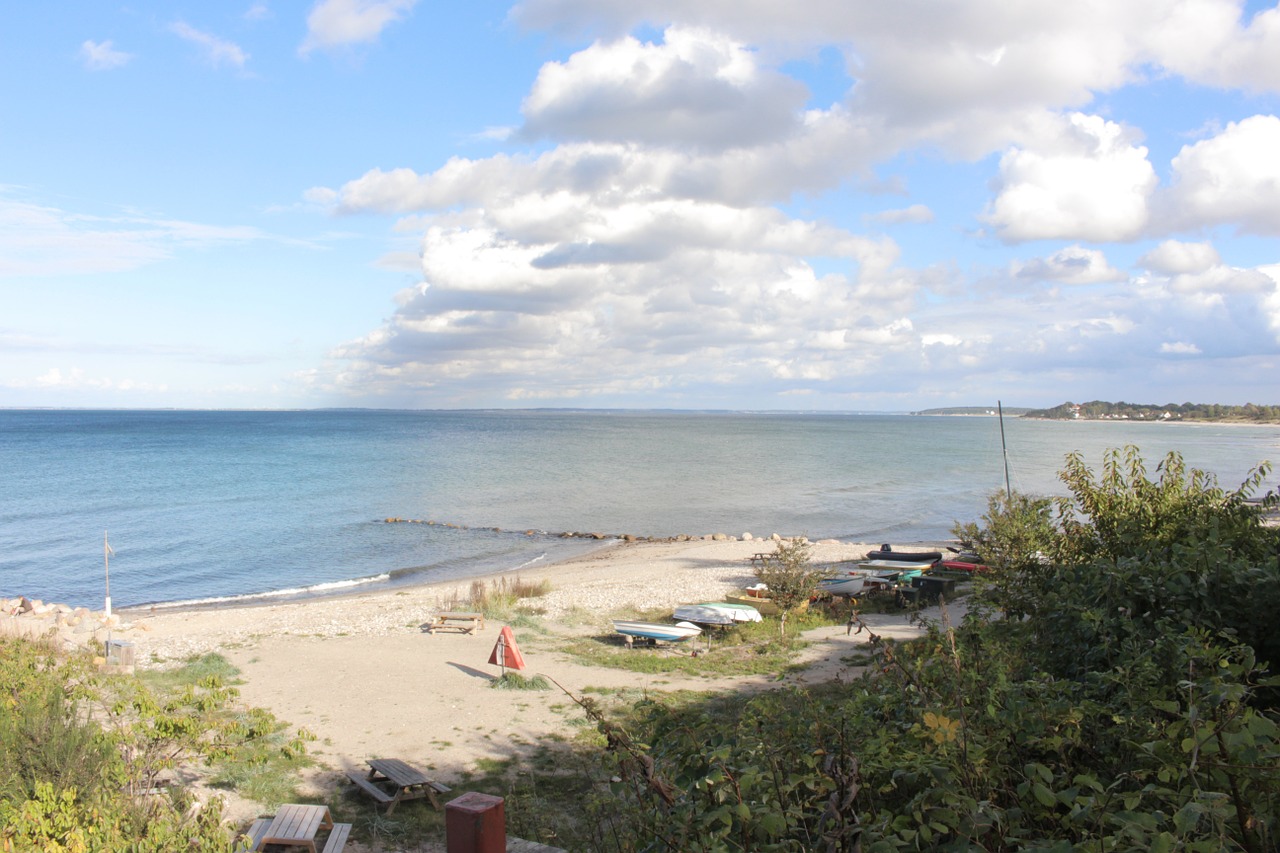 denmark beach landscape free photo