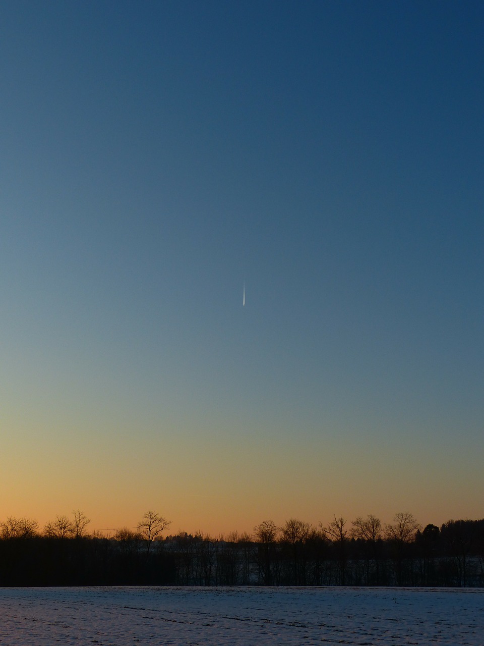 landscape winter comet free photo
