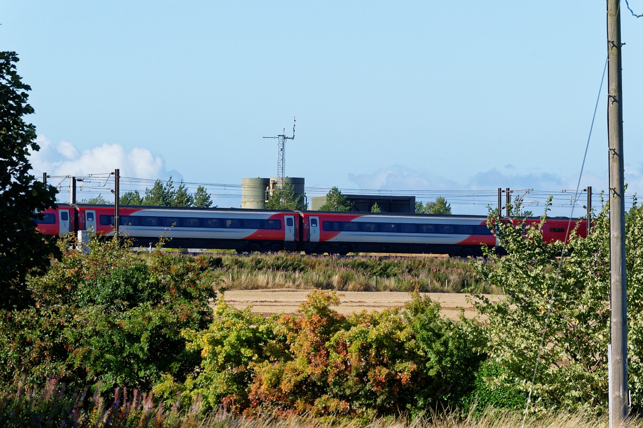 landscape train high speed free photo