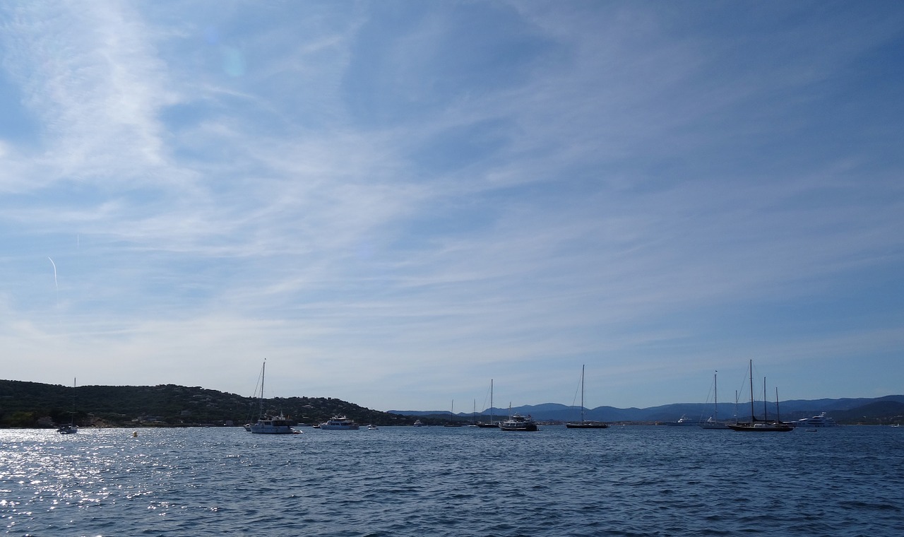 landscape sea saint tropez free photo