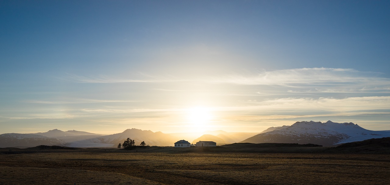 landscape house farm free photo