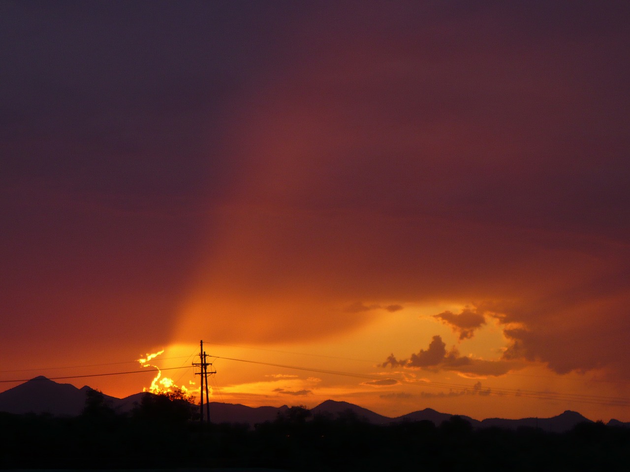 landscape sunset desert free photo