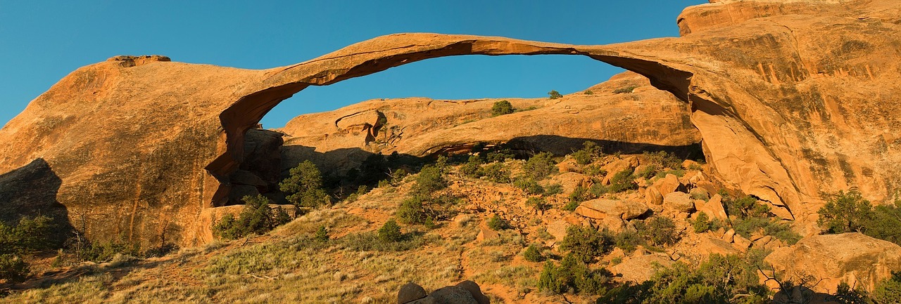 landscape arch panorama rock free photo