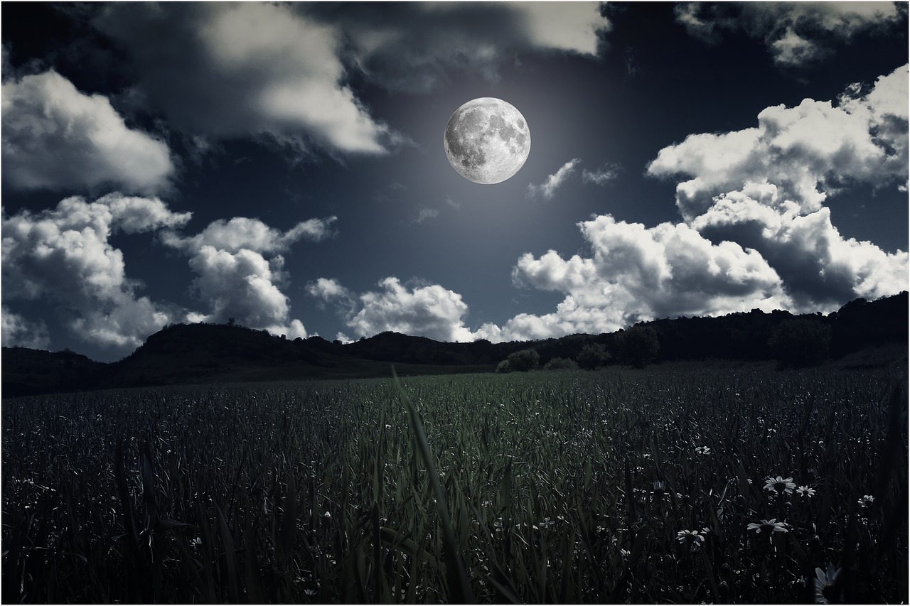 landscapes moon night free photo