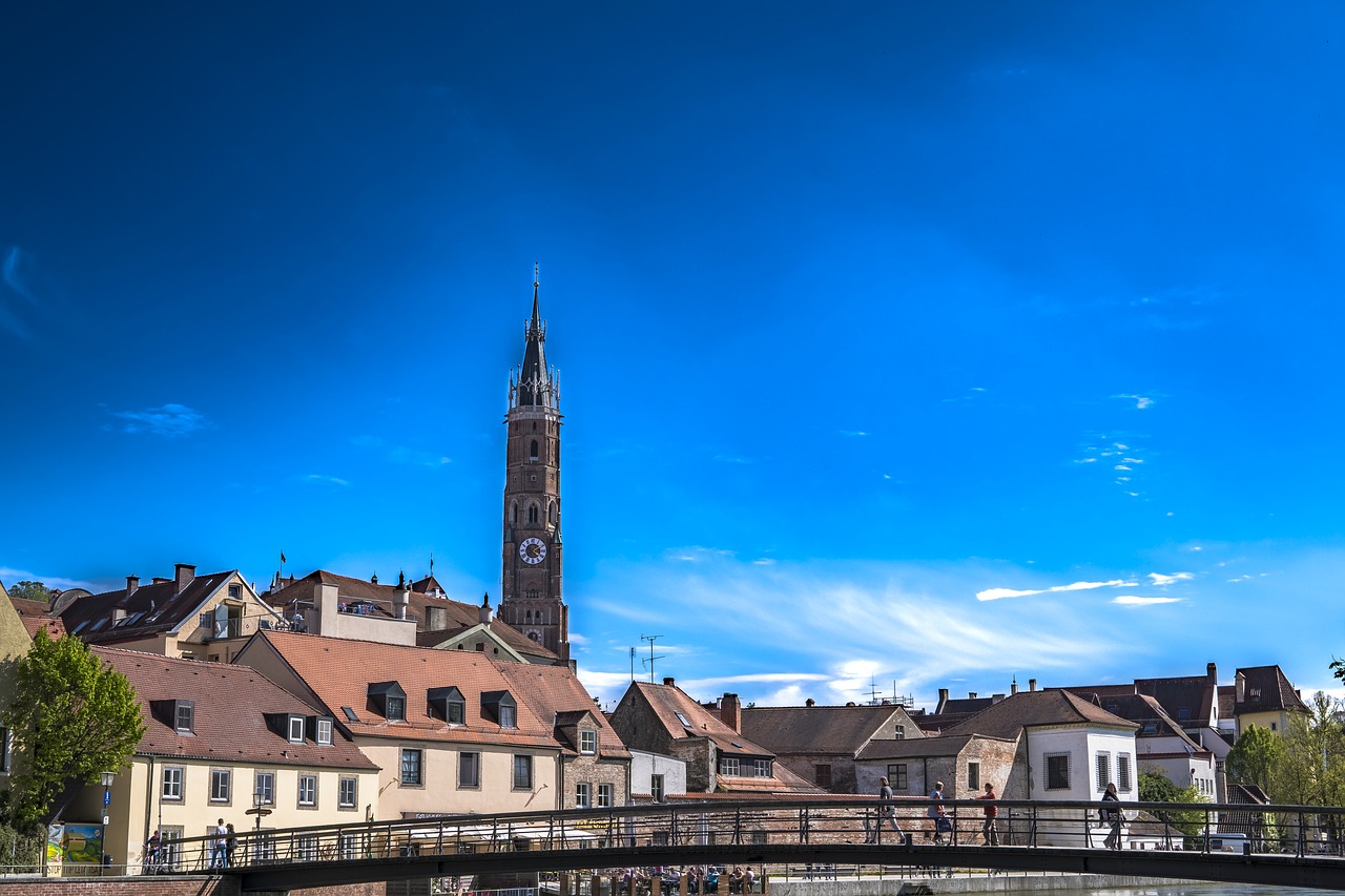 landshut brick church steeple free photo