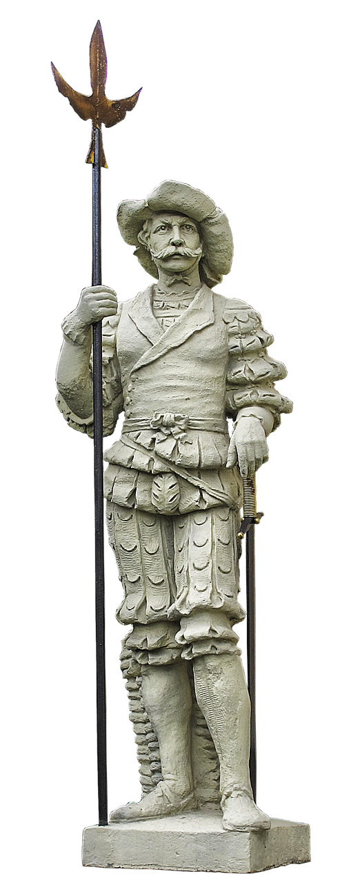 landsknecht statue halberd free photo