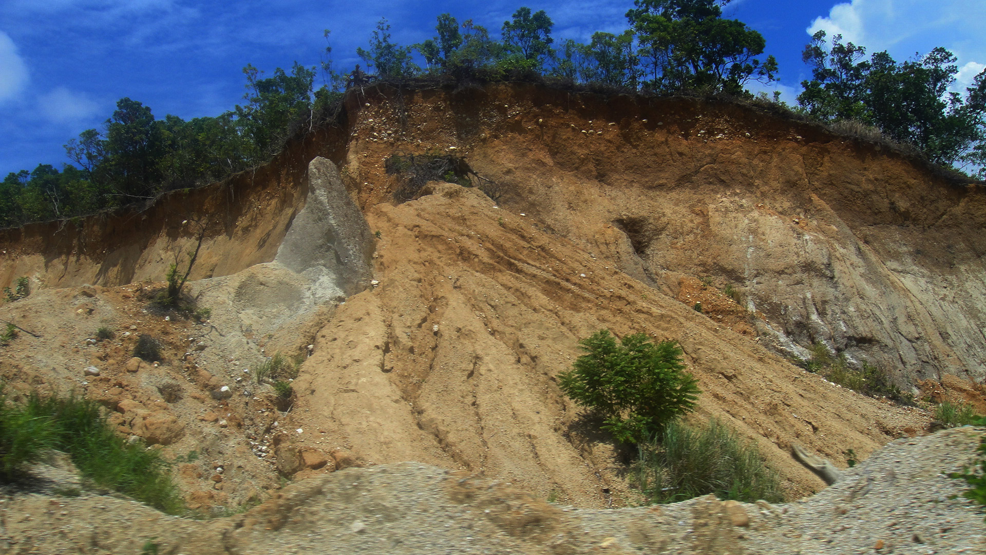 landslide mountain soil free photo