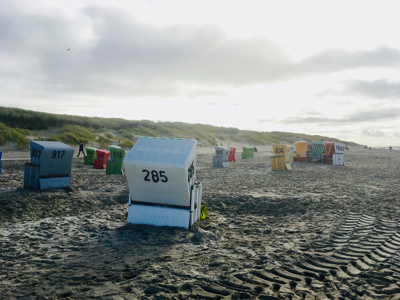 langeoog beach colorful free photo