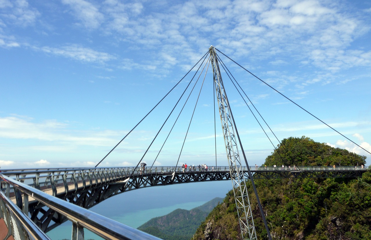 langkawi suspension bridge malaysia free photo