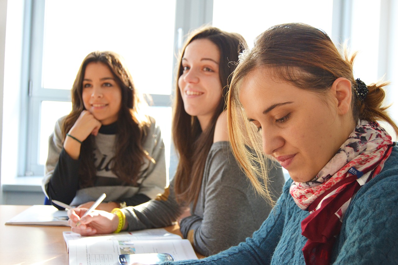 language school team interns free photo