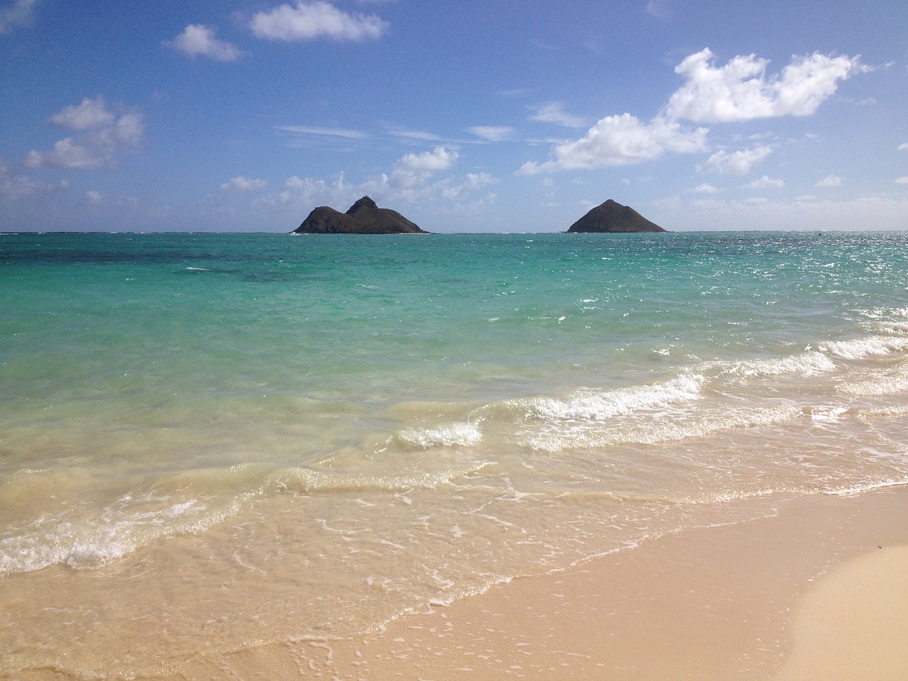 lanikai islands beach free photo