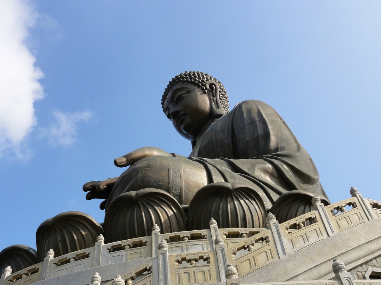 lantau island buddha sky free photo