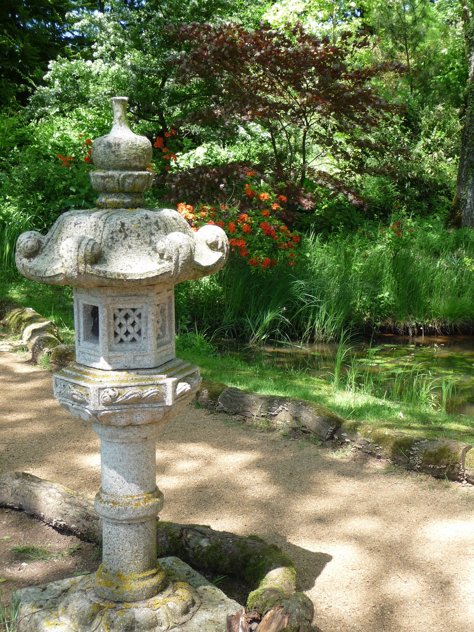 lantern chinese garden ampel free photo