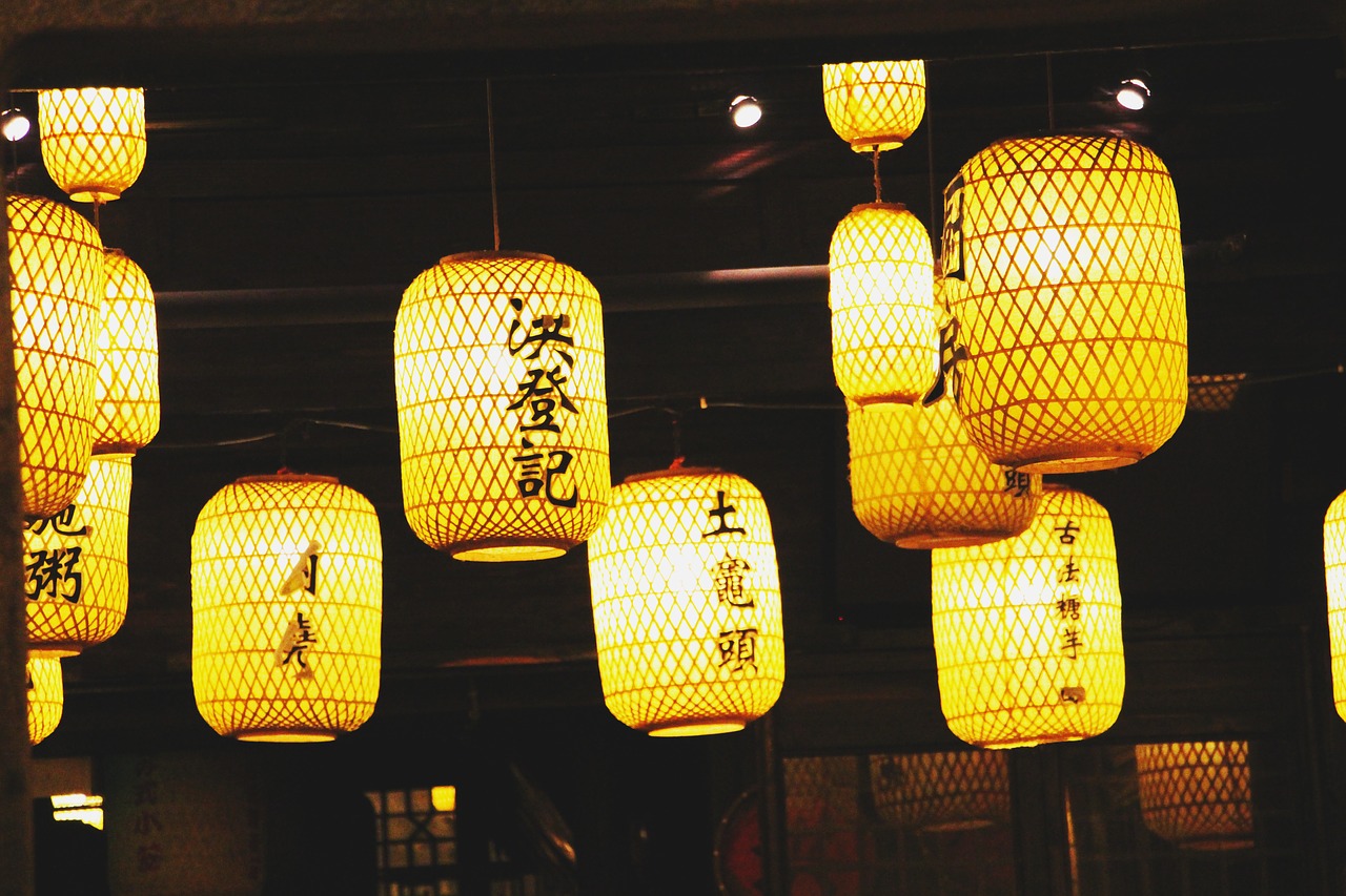 lantern yellow light ancient times free photo