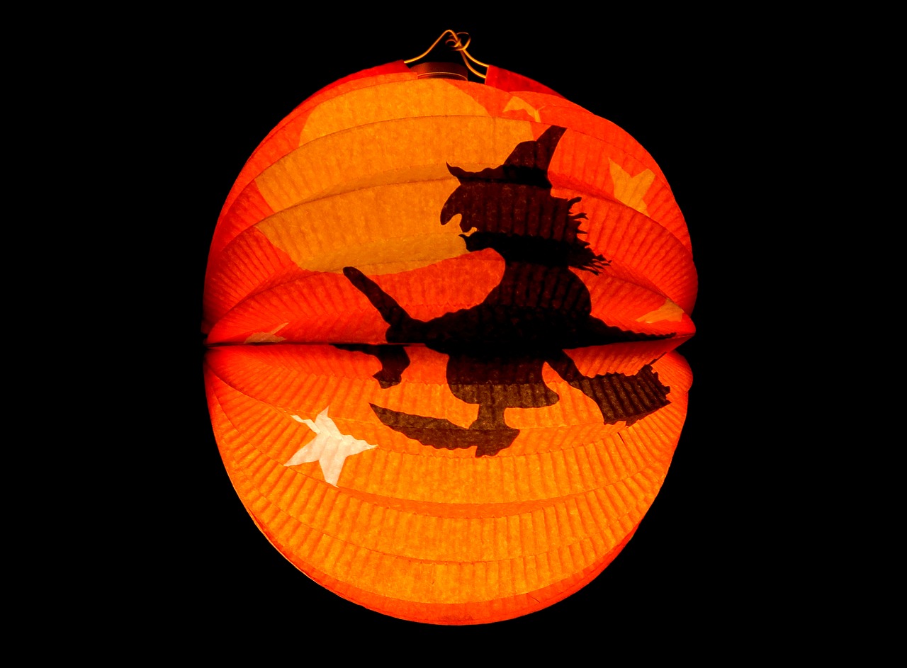 lantern halloween autumn free photo