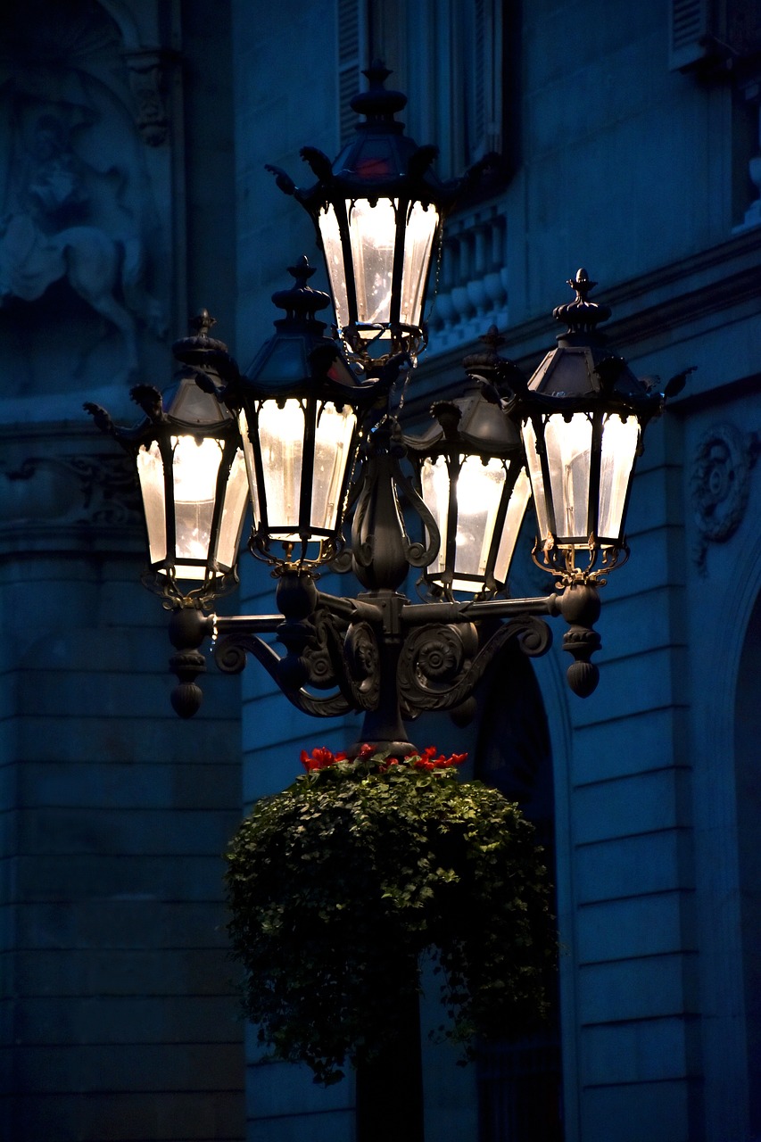 lantern lamp street light free photo