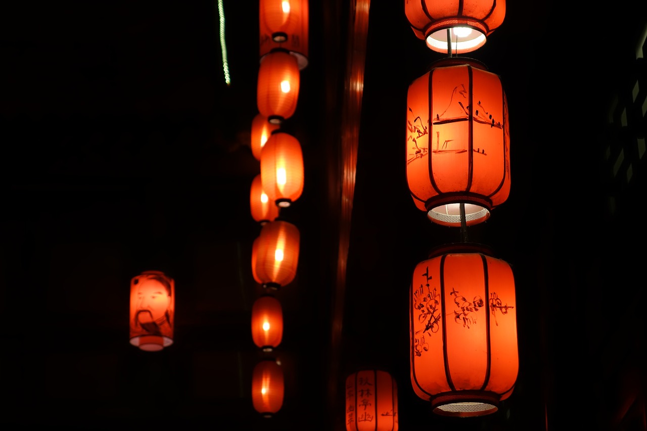 lantern night view light free photo