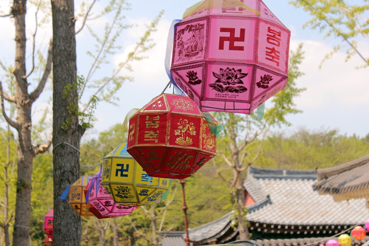 lantern buddhism religion free photo