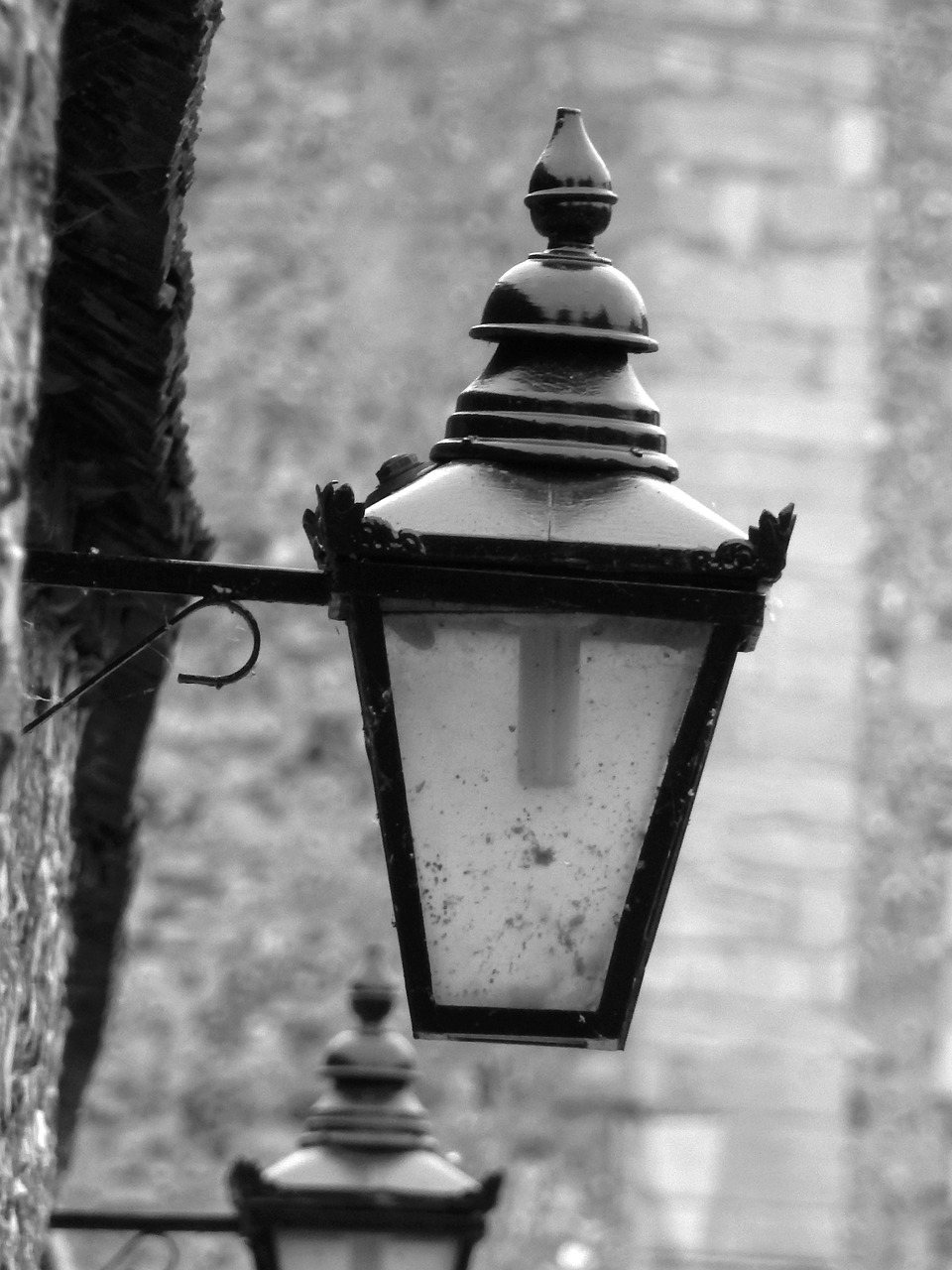 lantern wall blackandwhite free photo