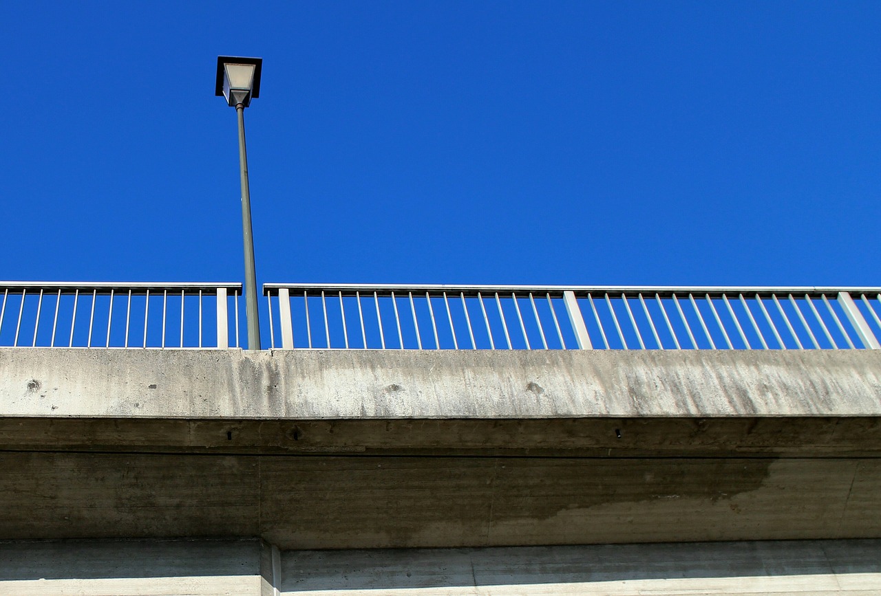 lantern street lamp railing free photo