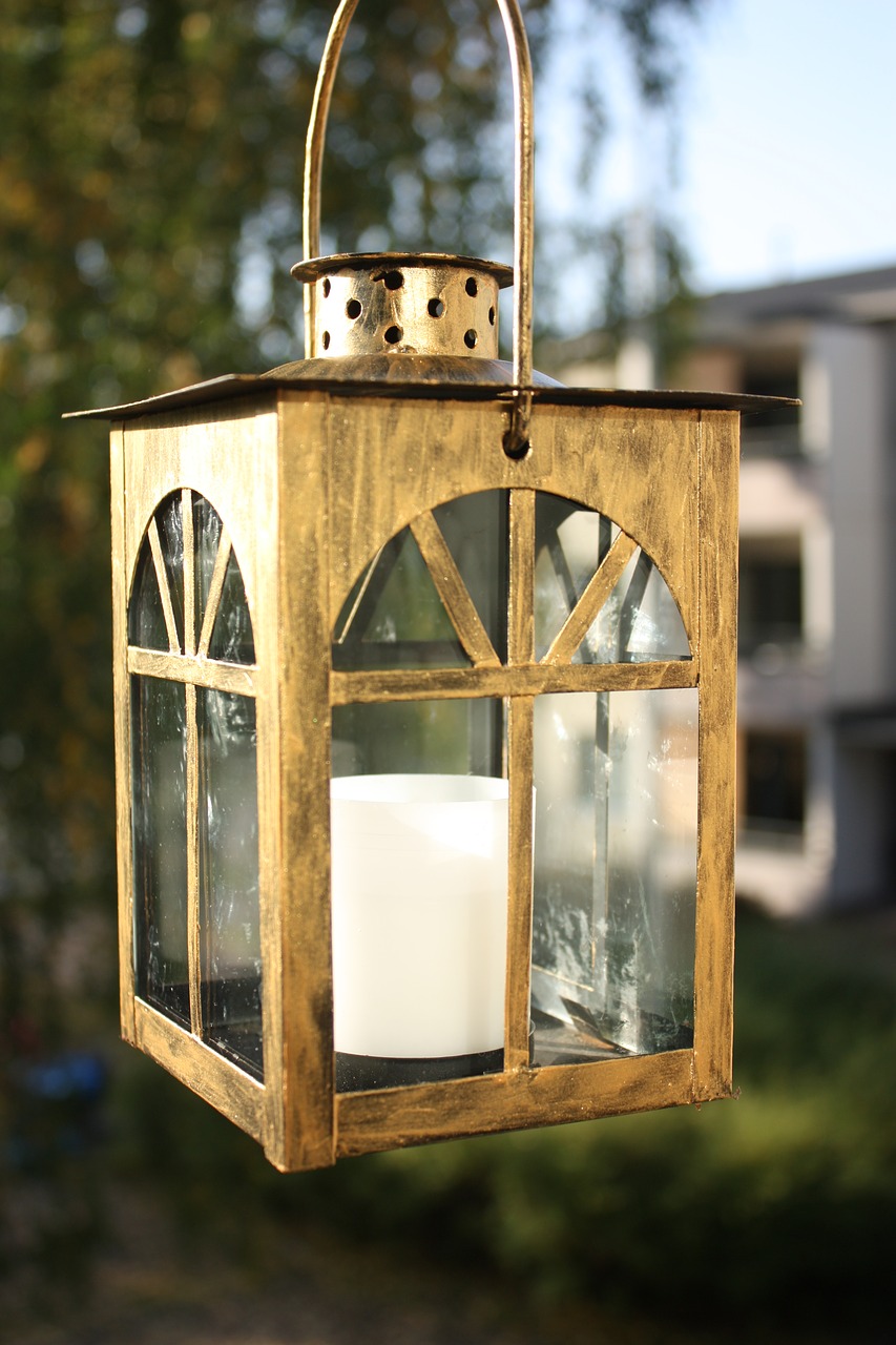 lantern golden candle free photo