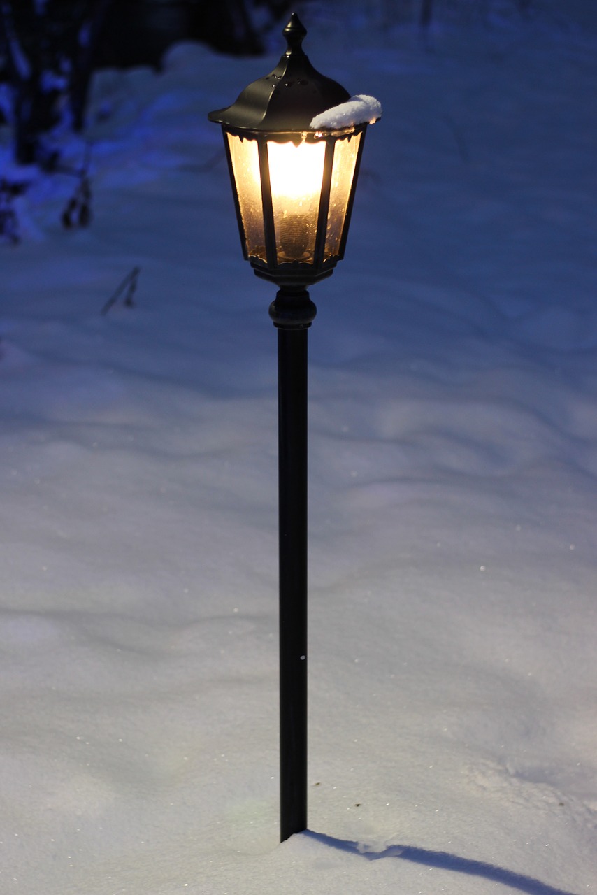 lantern in the snow snow free photo