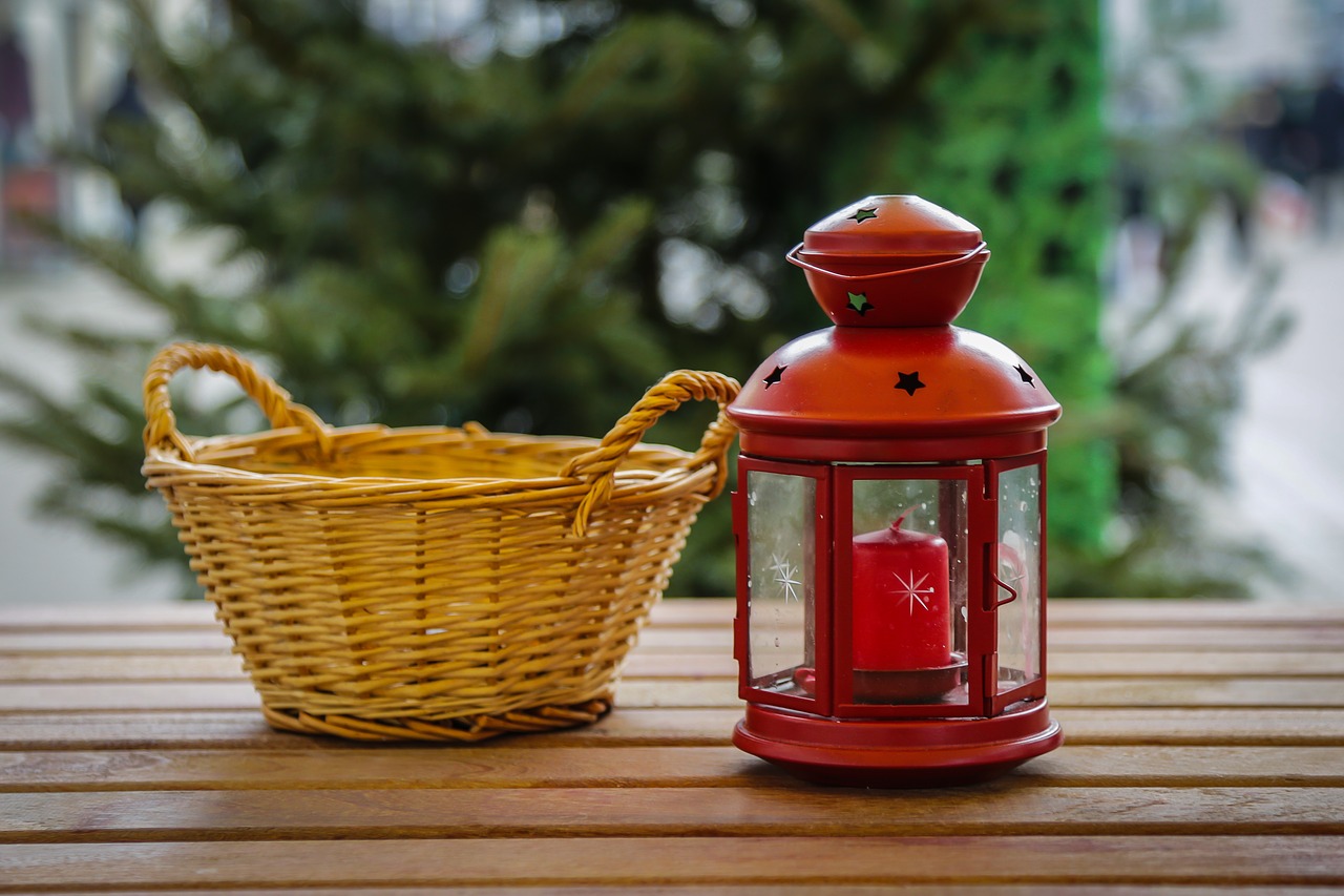 lantern basket snack free photo