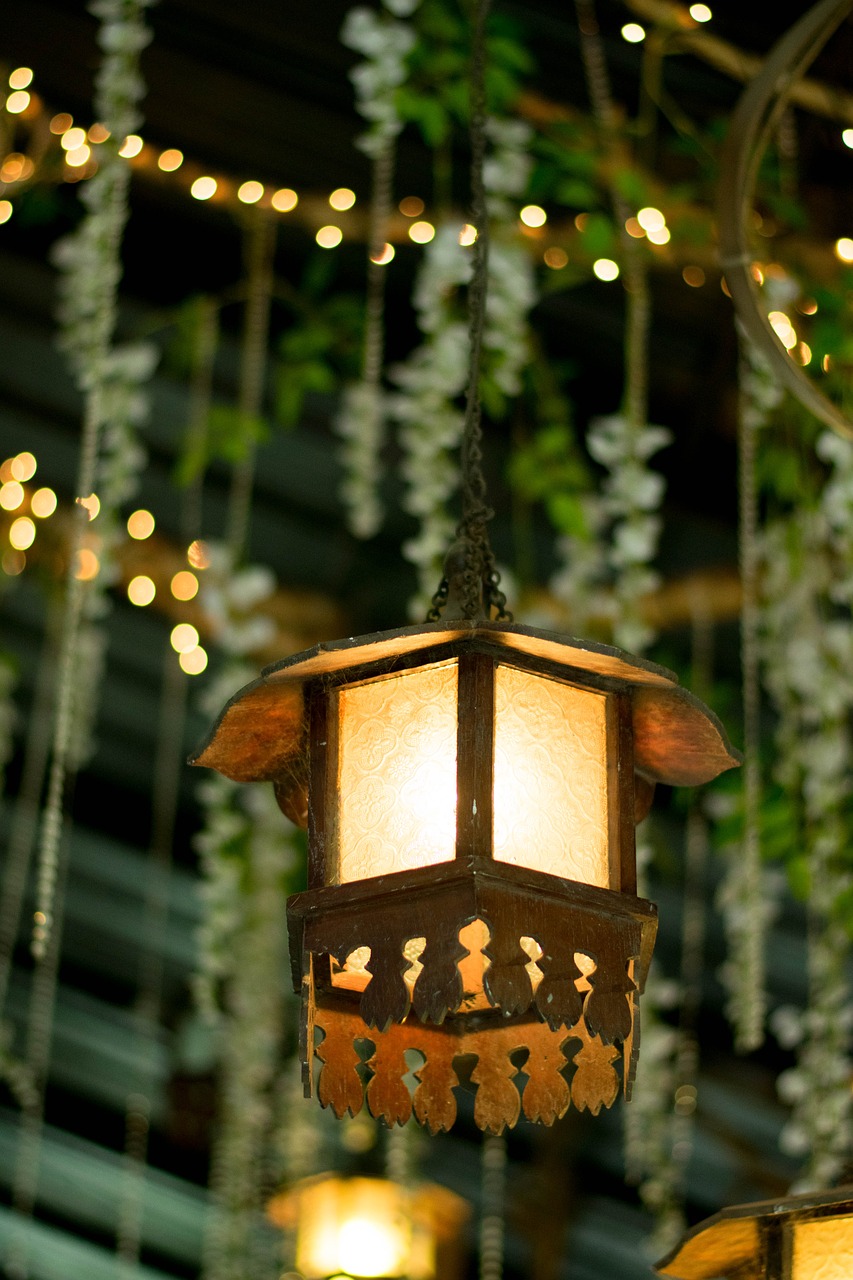 lantern  christmas lights  garden free photo