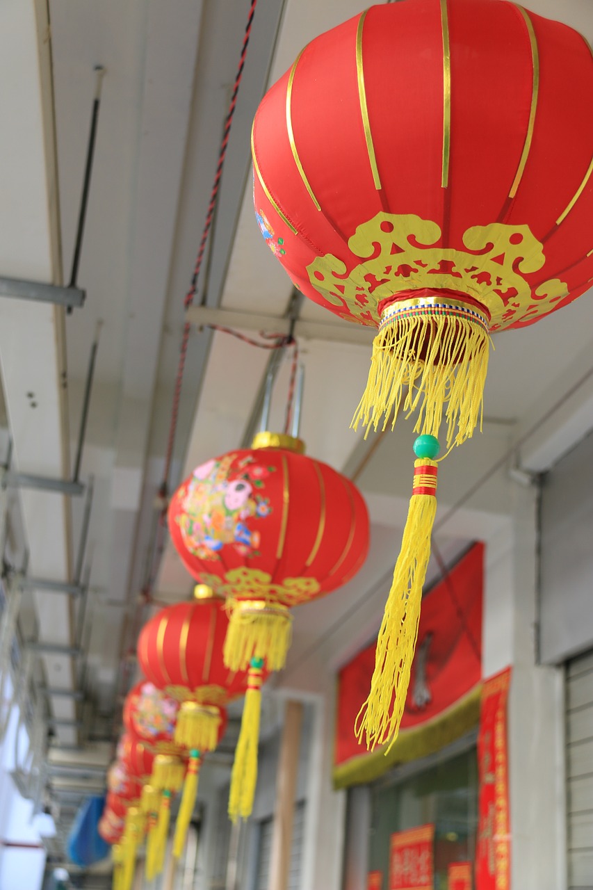 lantern chinese red free photo