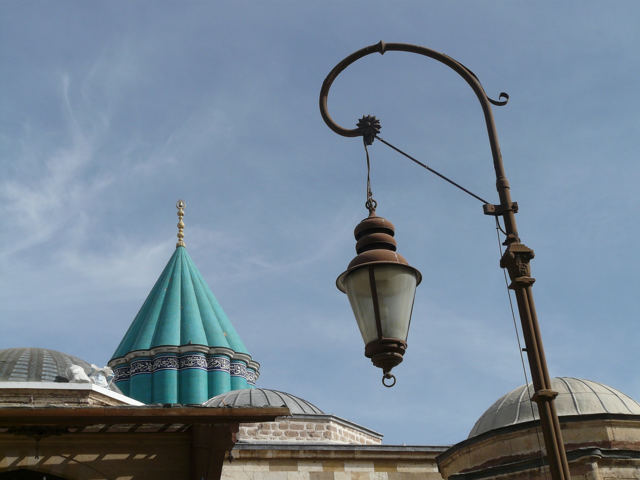 lantern mosque konya free photo