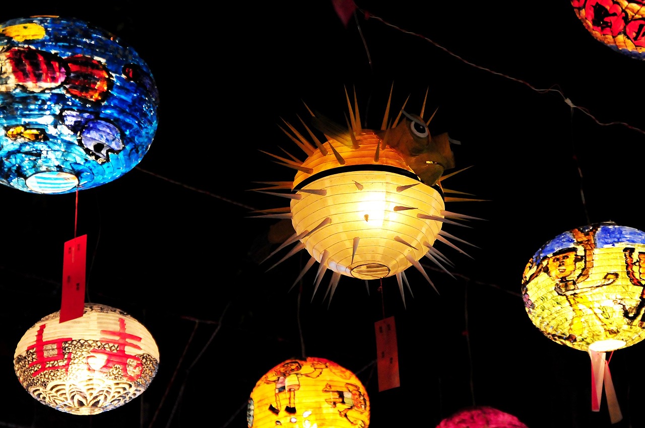 lantern festival lantern flower 燈 free photo