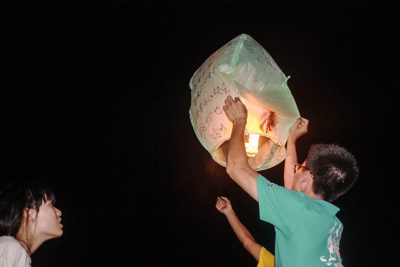 lanterns camping tianxingzhou free photo