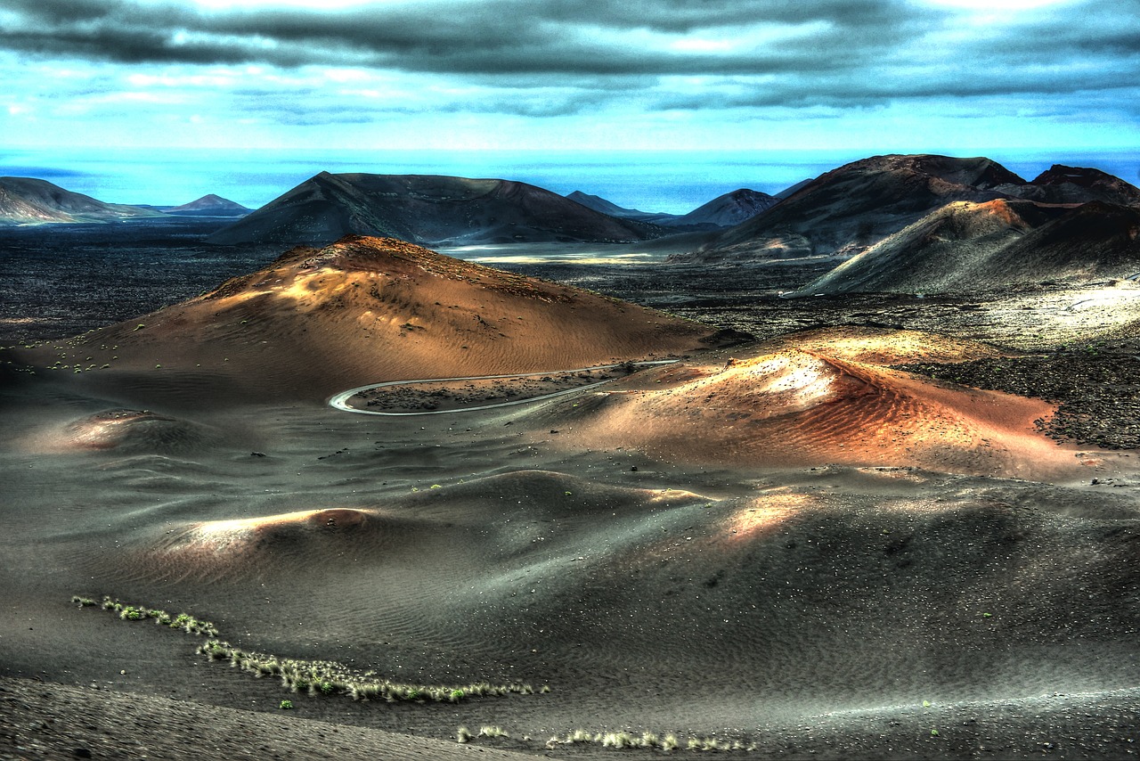 lanzarote volcano surreal free photo