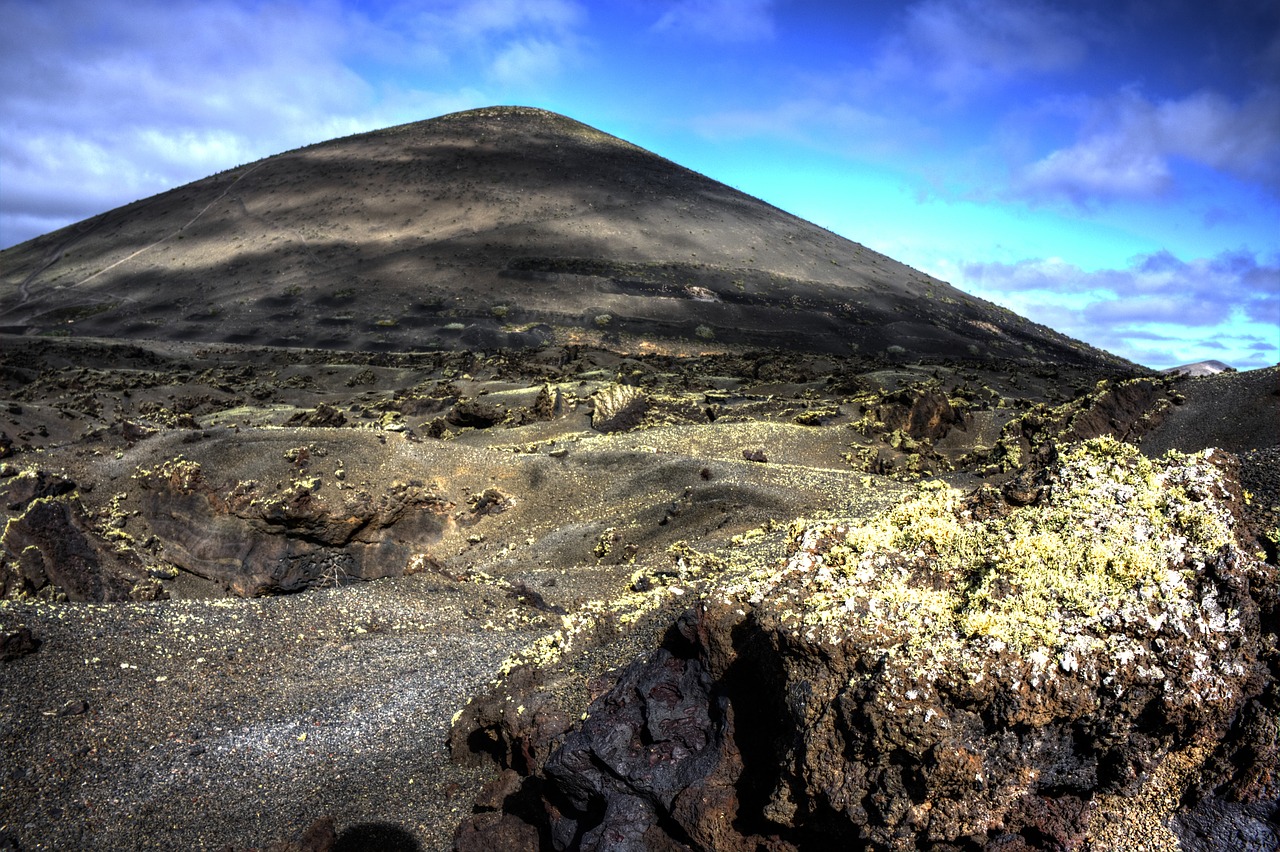 lanzarote volcano surreal free photo