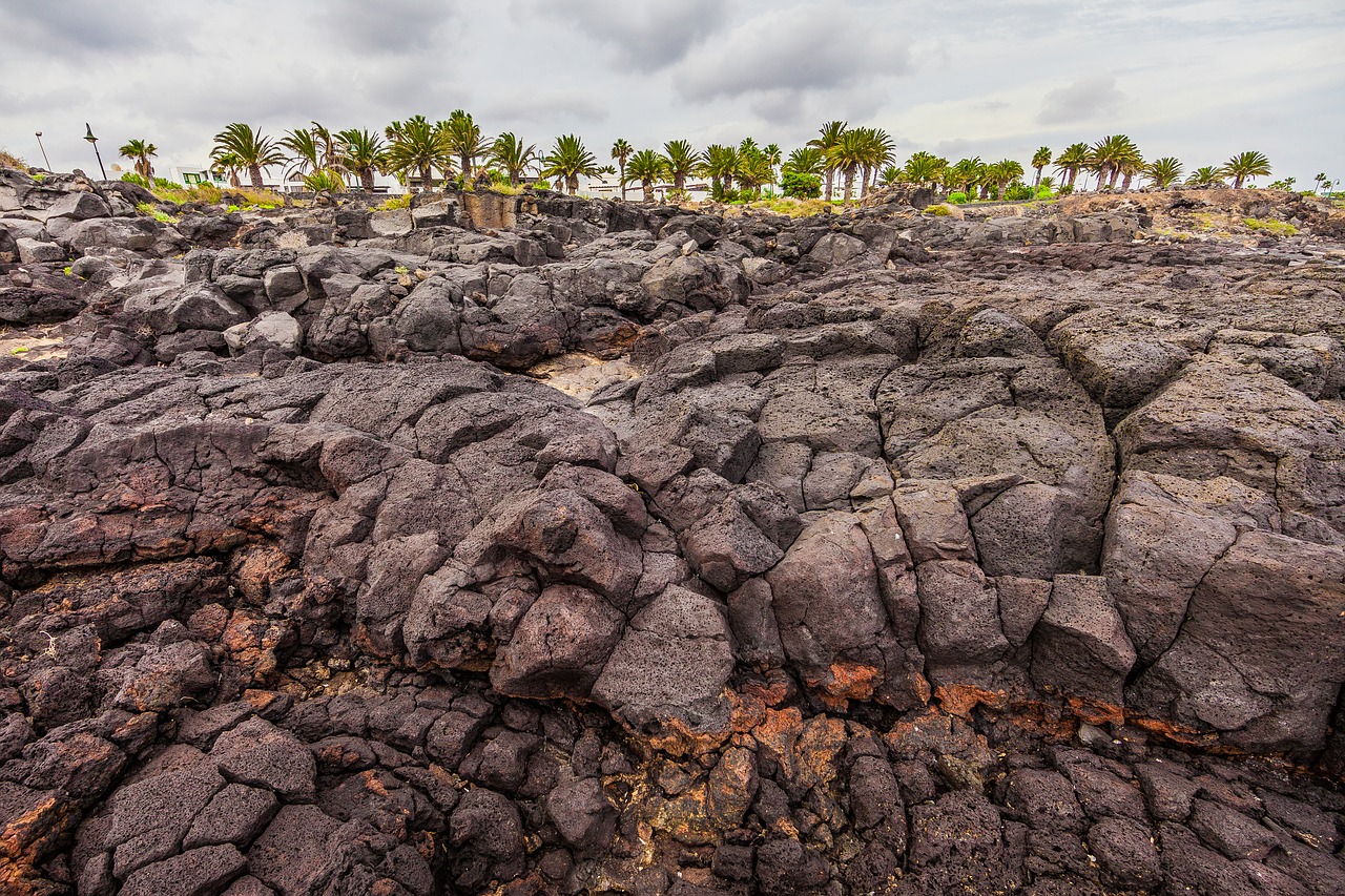 lanzarote coast rocky coast free photo