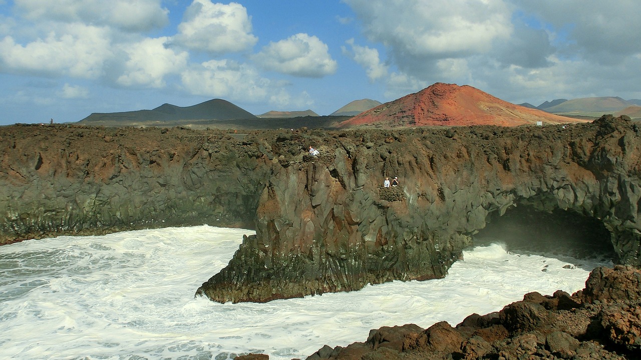 lanzarote coast sea free photo