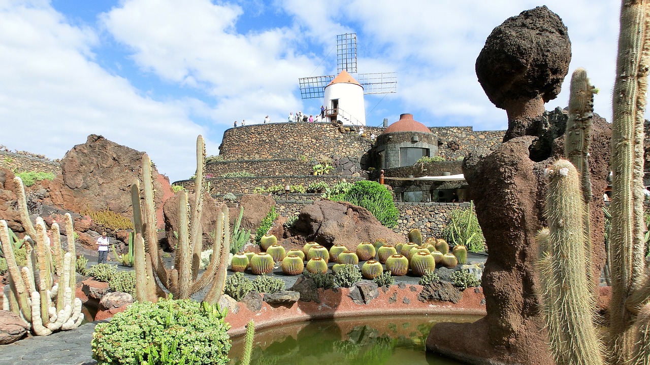 lanzarote jardin de cactus gofiomuehle free photo