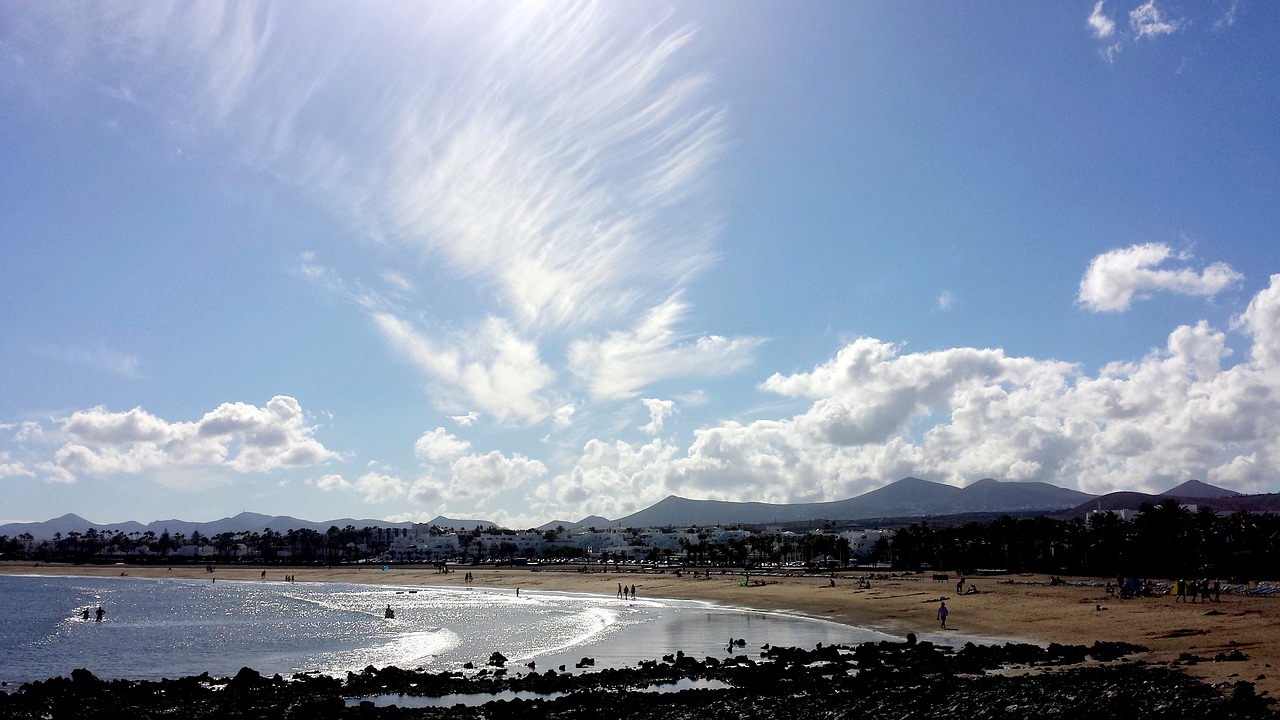 lanzarote  sea  sunset free photo