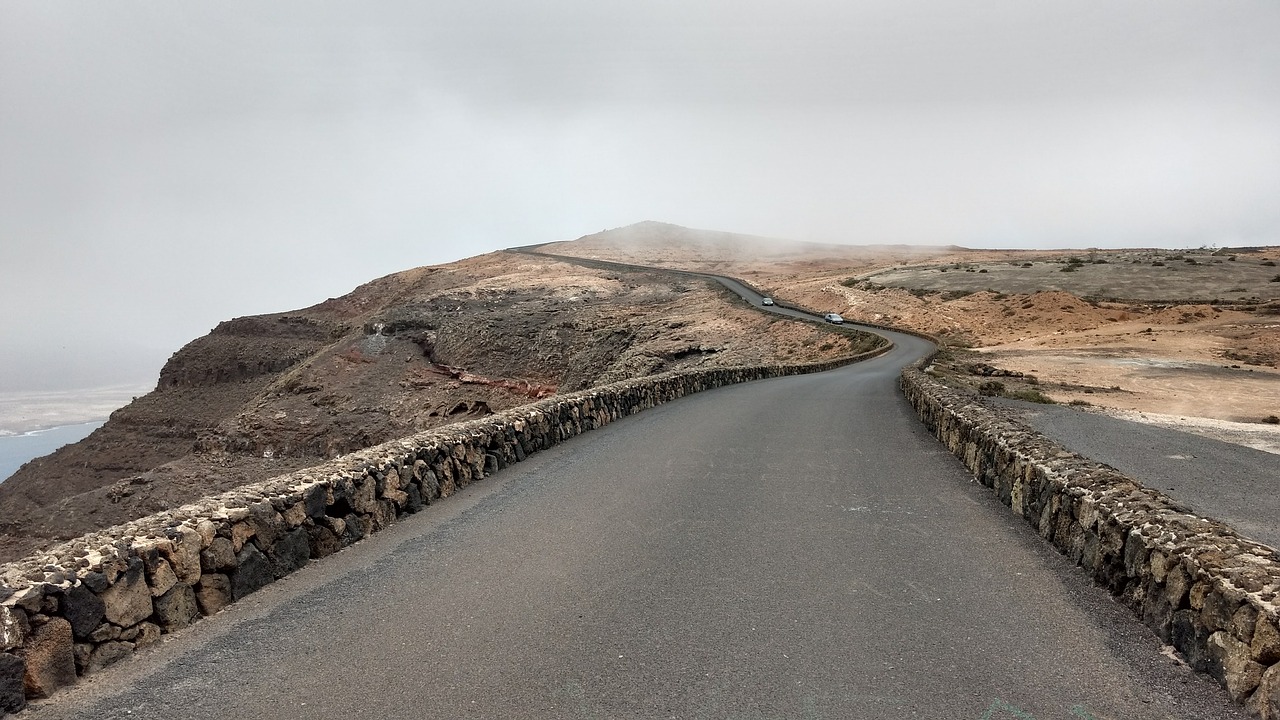 lanzarote  landscape  road free photo