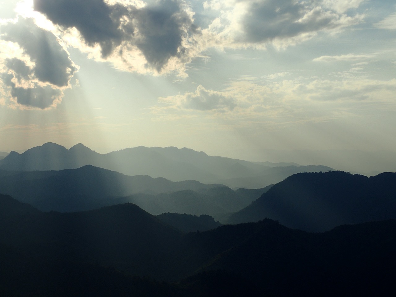 laos sunset clouds free photo