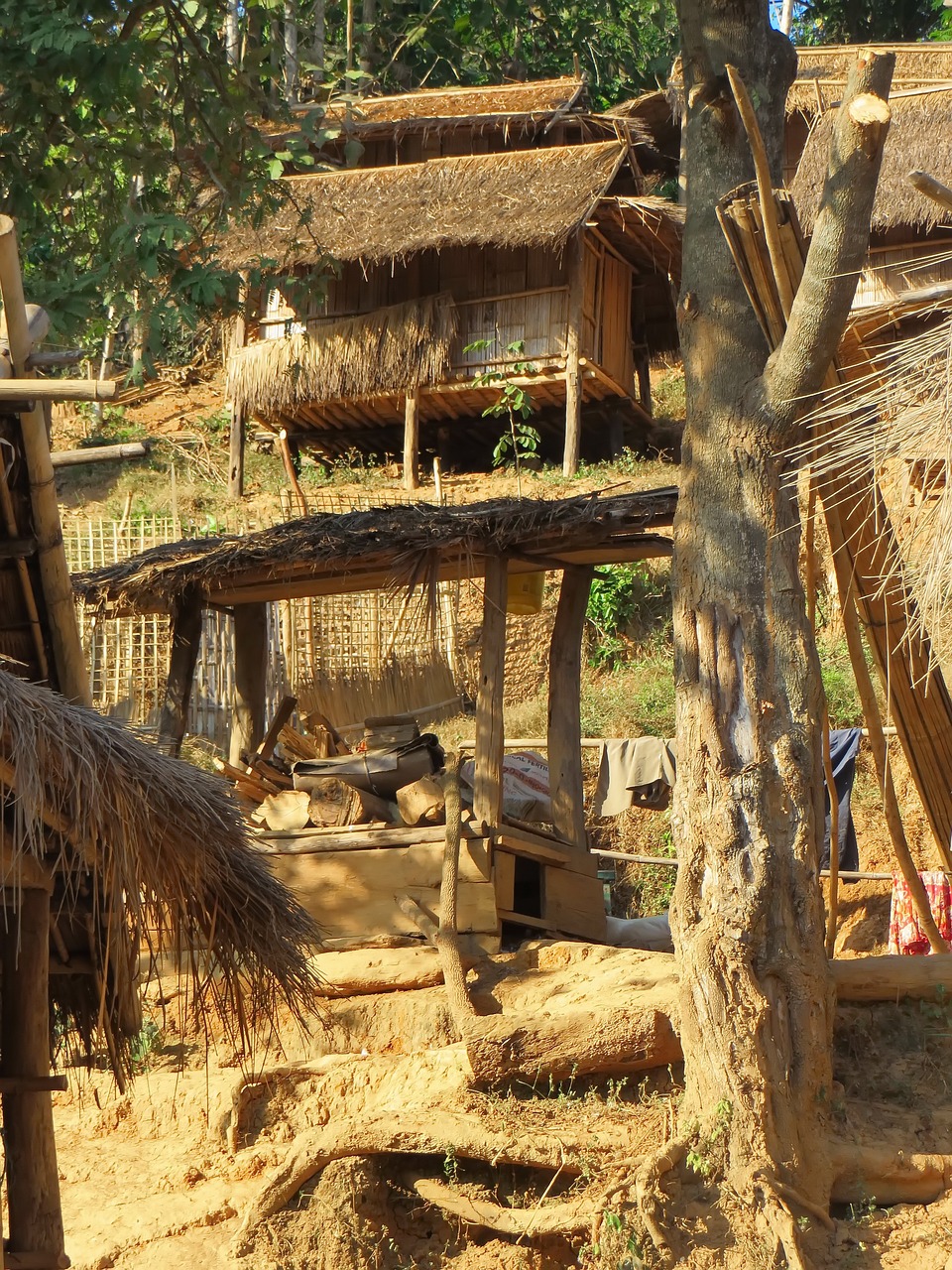 laos village rural free photo